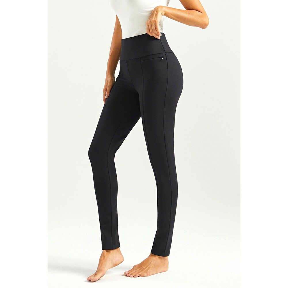 Betabrand Power Down Dress Pant / Yoga Pant Skinny Black High-rise Size S
